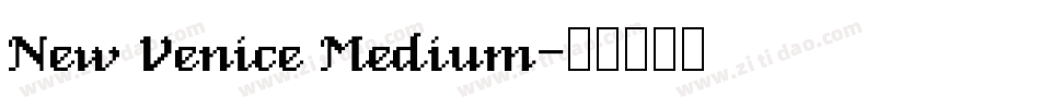 New Venice Medium字体转换